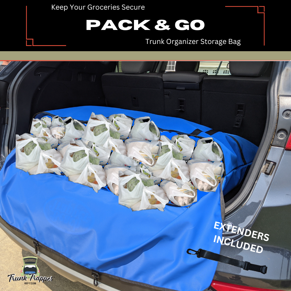 Organize Your Car with Blue Trunk Trapper: Car Storage Bag