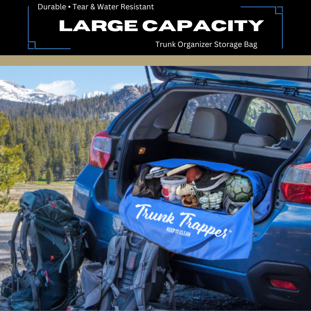 Organize Your Car with Blue Trunk Trapper: Car Storage Bag