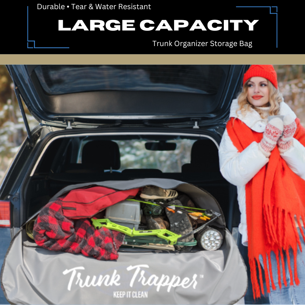 Maximize Car Space with a Gray Trunk Storage Organizer