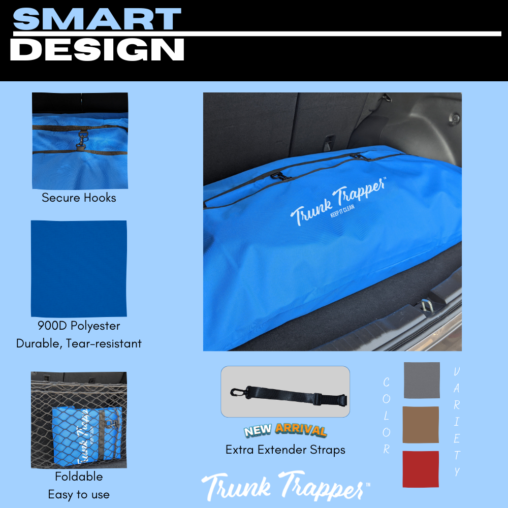 Organize Your Car with Blue Trunk Trapper: Car Storage Bag