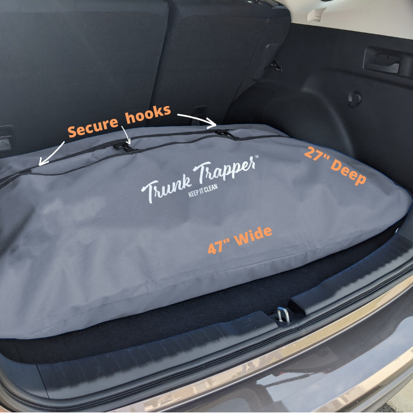 Trunk Trapper Gray Storage Bag