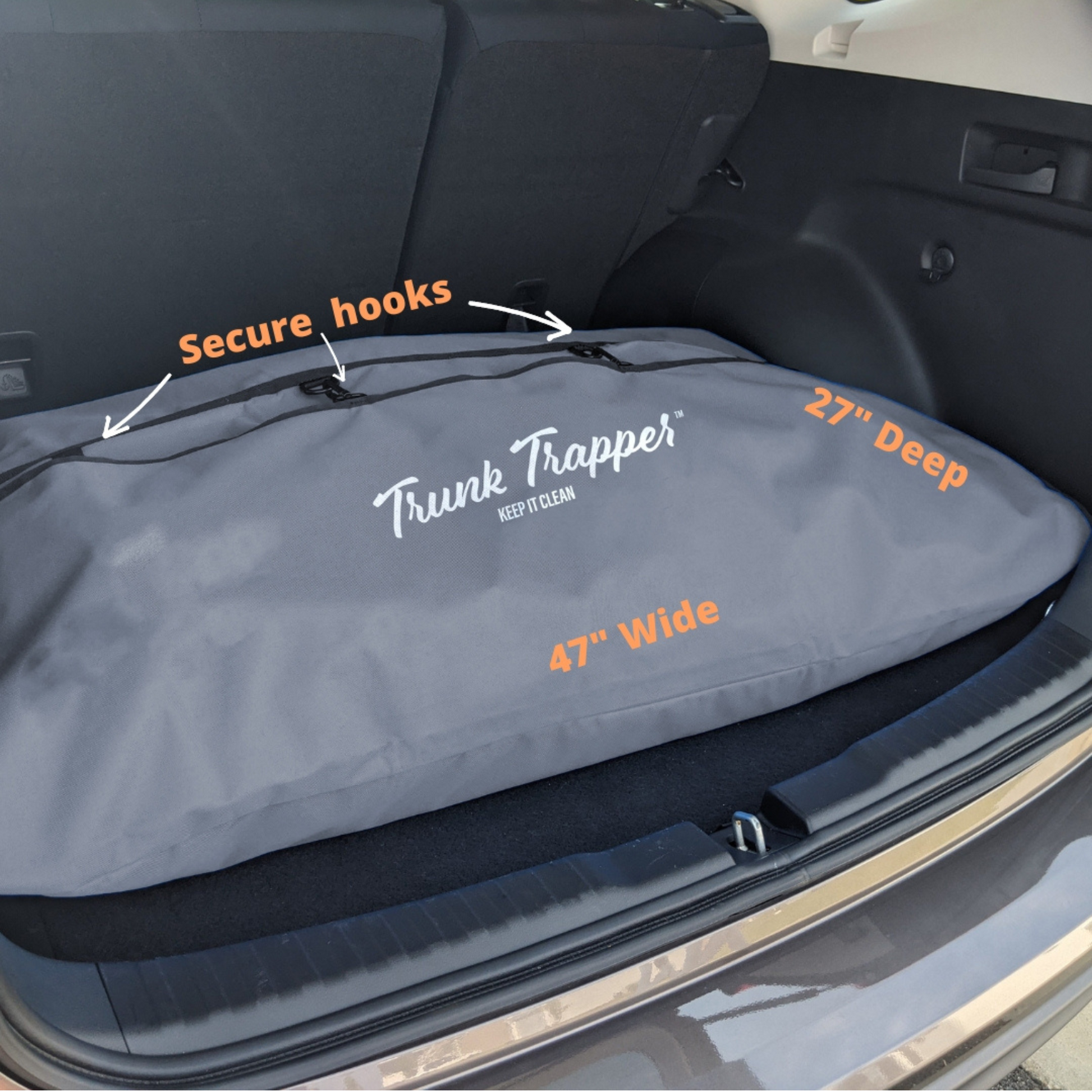 Trunk Trapper Gray Storage Bag