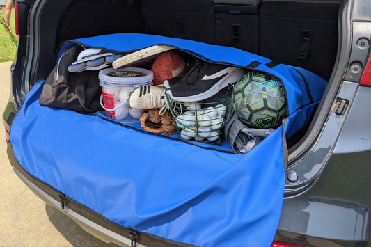 The importance of an organized car trunk when traveling with kids