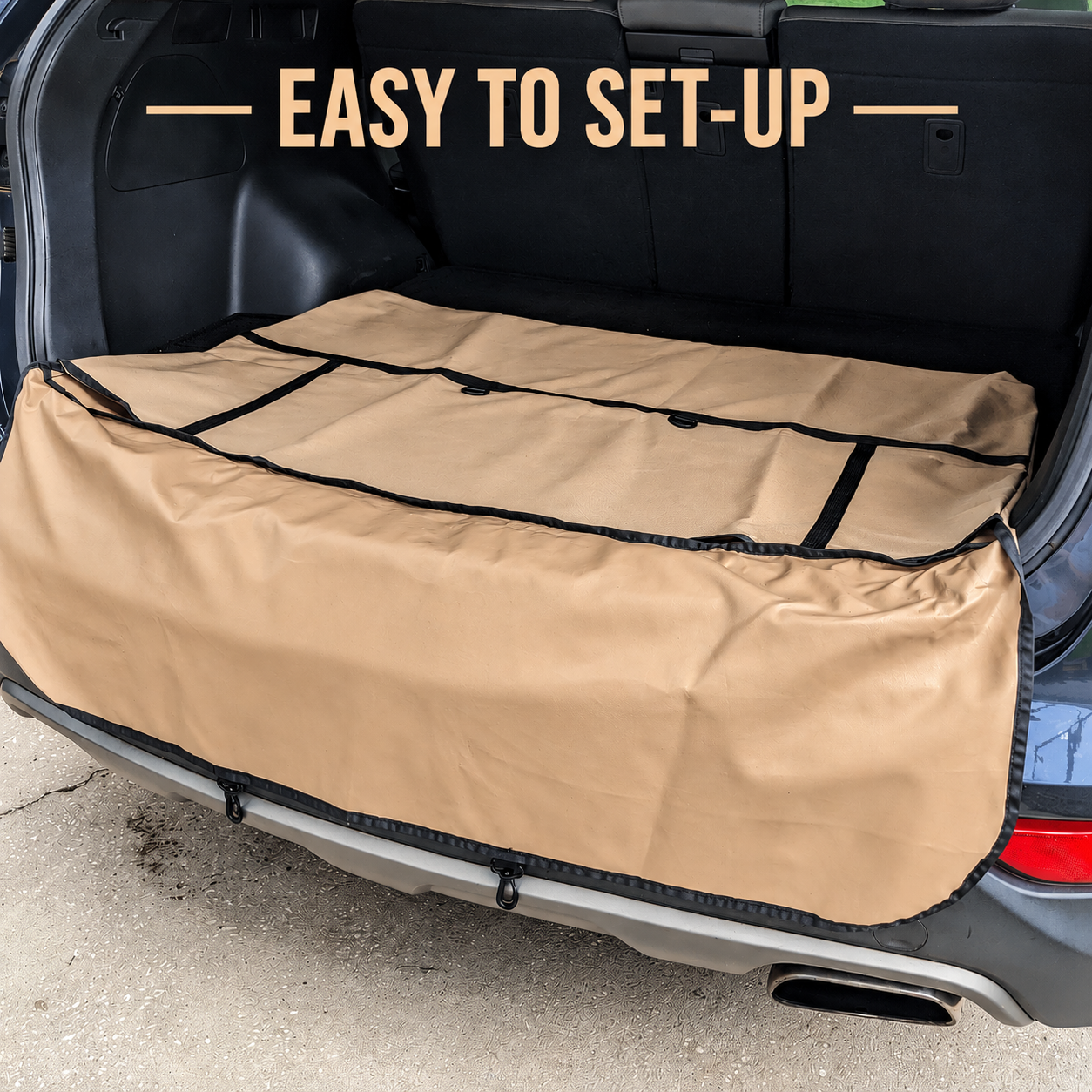 Ultimate Trunk Storage Solution: Tan Trunk Trapper® Storage Bag