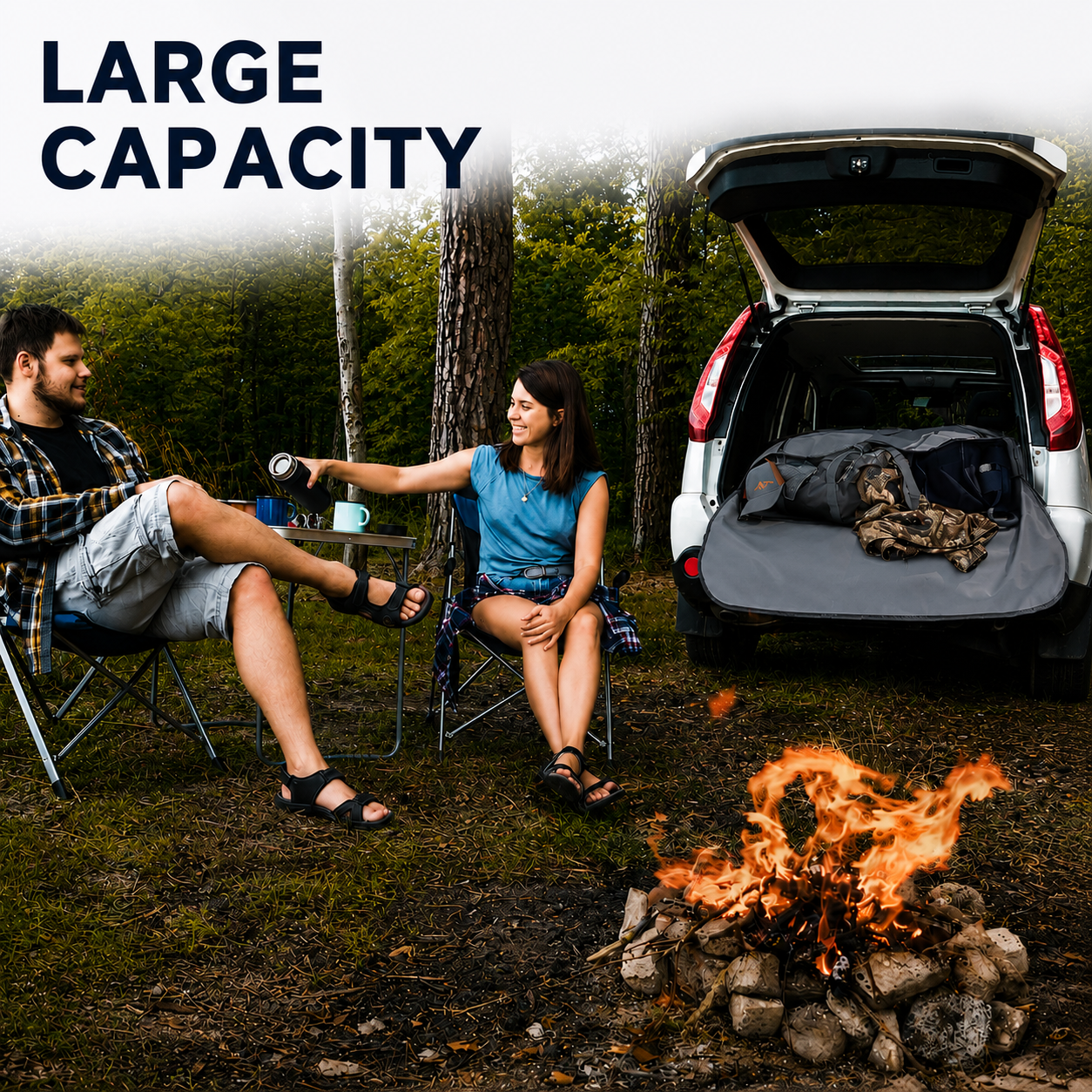 Maximize Car Space with a Gray Trunk Trapper® Storage Solution