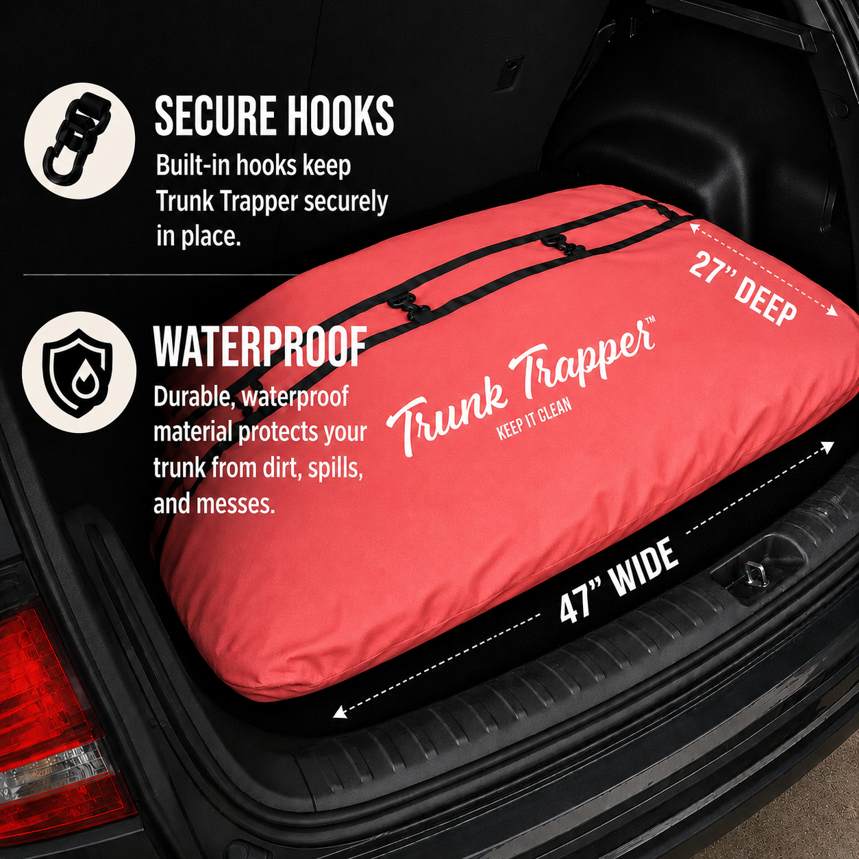 Effortless Car Protection: Trunk Trapper® Trunk Storage
