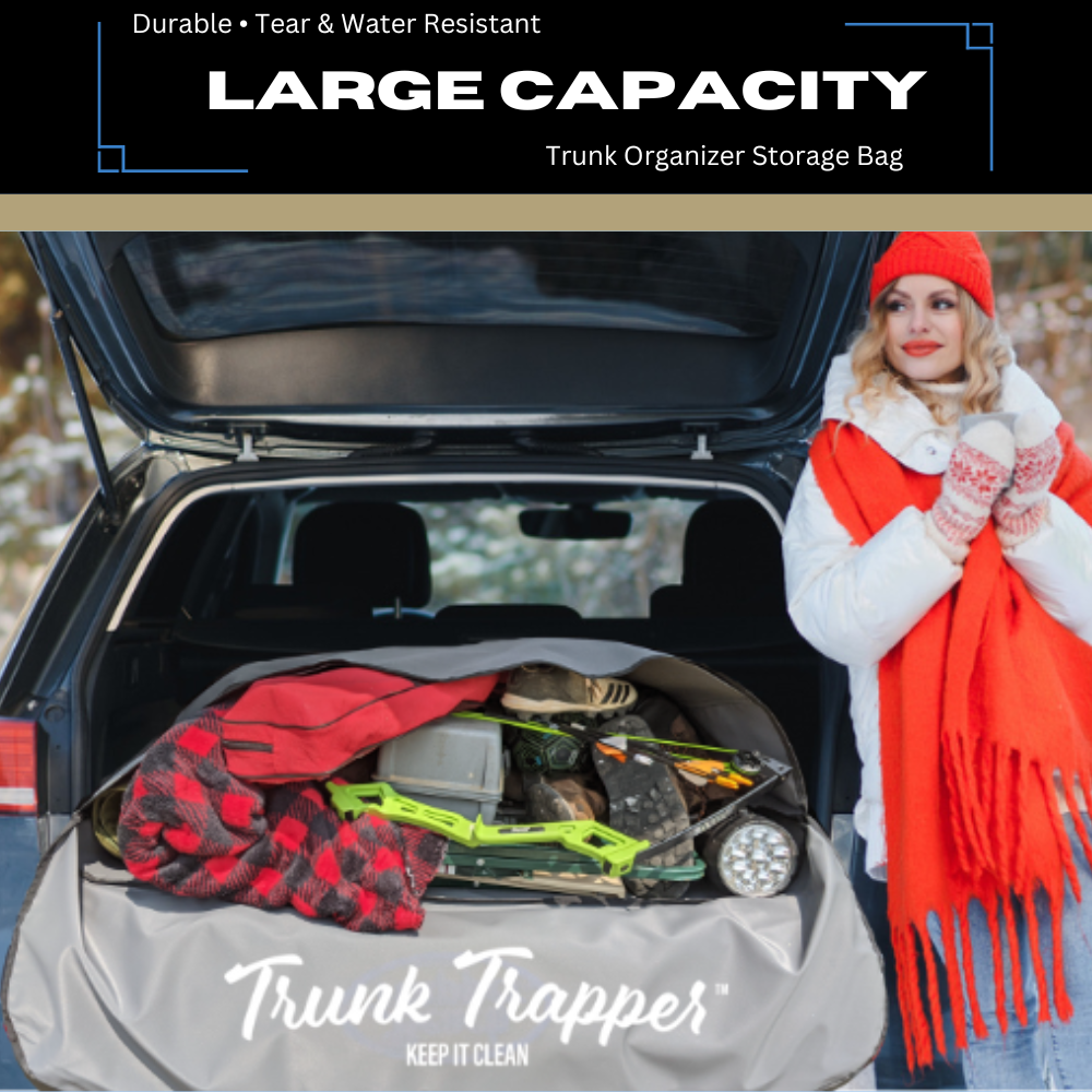 Vehicle Trunk Storage Bag, Trunk Organizer, Dusty Gray