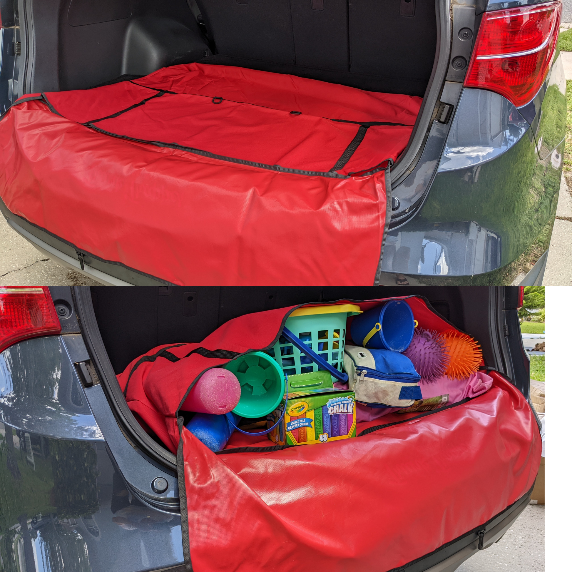 TrunkTrapper Efficient Red Beach Trapper: Top Trunk Storage Organizers, Boy's, Size: Large