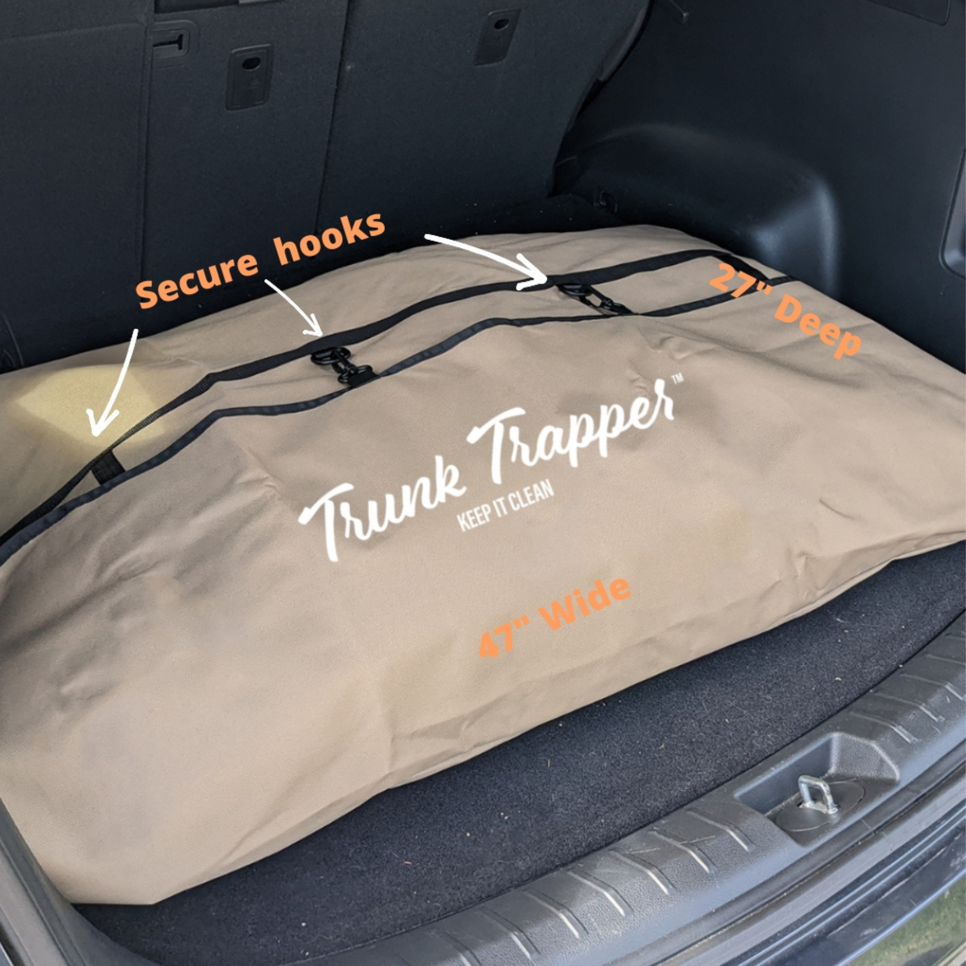 Trunk Storage Tan Bag